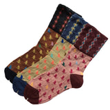 Lovely Annie Women's 3 Pairs Comfortable, Breathable Latest Fashion Splendid Cotton Crew Socks Size 6-9 3 Color