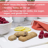 Soft Baked Bars - Raspberry Lemon, Gluten Free, Keto Certified, Paleo Friendly, Low Carb Snacks, 3-Packs