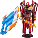 Toys DC Multiverse Azrael: Batman Curse of The White Knight #1 7" Action Figure + Super Soaker Twin Tide, Pack of 2