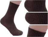 Lian LifeStyle Ultralight Men's 9 Pairs Breathable Wool Crew Socks Size 6-9