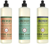 Liquid Dish Soap, 1 Pack Basil, 1 Pack Lemon Verbena, 1 Pack Geranium, 16 OZ each