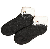 Lovely Annie 5 Pairs Women�s Lush Angora Wool Fuzzy Socks | High Grade Comfortable Socks Best for Irritable and Sensitive Skin Size 2.5-7 Diamond