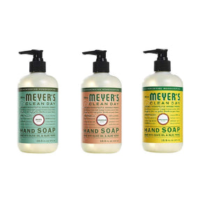 Mrs. Meyers Clean Day Liquid Hand Soap, 1 Pack Basil, 1 Pack Geranium, 1 Pack Peony 12.50 OZ each