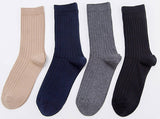 Lian LifeStyle Premium Men's 4 or 6 Pairs Cotton Crew Socks HR1753 Size 6-9