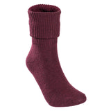 Lovely Annie 5 Pairs Gorgeous Super Comfortable Big Girls Women's Wool Crew Socks L1885 Size 5-11 (Dark Grey, Wine, Turmeric, Brown, Violet)