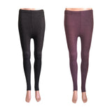 Lian LifeStyle Ultra Comfy Spandex Leggings for Women 2 Pair's | Teen & Juniors leggings - Breathable & Lightweight | Stretchy & Cool Active Wear: Workout Tights, Yoga Pants, Running Leggings | Perfect as Daily Basics, Color (Coffee,Wine)