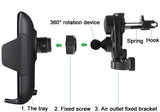Lian LifeStyle Super Intelligent Wireless Charger for Samsung, iPhone or Any QI-Enable Smartphone LLSLY CW12 Vent Mount