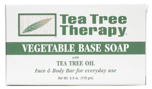 Tea Tree Therapy Vegetable Base Soap with Tea Tree Oil - 3.9 oz - Pack of 9