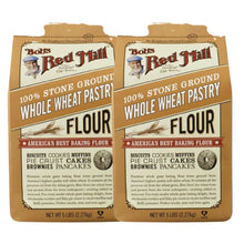 Load image into Gallery viewer, Whole Wheat Pastry Flour, Soft White Wheat, Best Baking Flour, Stone Ground, Contain Precious Oils, Fibers, Proteins,Ubnbleached, Unbromated, Non-Irradiated With No Additives, Pack of 2, 80 OZ Per Pack
