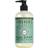 Mrs. Meyers Clean Day, 1 Pack Liquid Hand Soap 12.5 OZ, 1 Pack Hand Lotion 12 OZ, Basil, 2-Packs