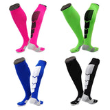 Lian LifeStyle Gorgeous Women's  4 Pair Long Athletic Football Soccer Socks Sport Tube Socks M XL0032-(Random Color)