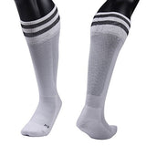 Lian LifeStyle Children's Adult 1 Pair Exceptional Knee High Sports Socks Striped XL003