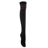 Lovely Annie Women's 1 Pair Over-the-Knee Thigh High Knee High Cotton Socks Size 4.5-8.5
