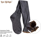 Lian LifeStyle Luxurious Angora Women's 5 Pairs Wool Crew Socks Size 6-9