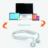 Lian LifeStyle Premium Bone Conduction Headphones Lightweight & Waterproof w/Mic & Bluetooth. Wireless Over Ear Headset for Adults and Kids, Suitable for Sports, Gaming, Office or Travel