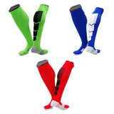 Lian LifeStyle Gorgeous Women's  4 Pair Long Athletic Football Soccer Socks Sport Tube Socks M XL0032-(Green, Blue, RED, Black)