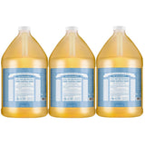 Natural & Pure Castile Soap Made With Organic & Natural Oils Hemp Unscented Castile Soap Fully Biodegradable & Vegan Liquid Soap All Purpose Castile Liquid Soap 1 Gallon Per Pack, Pack of 3