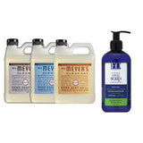 Liquid Hand Soap Refill, 1 Pack Lavender, 1 Pack Rain water, 1 Pack Oat Blossom, 33 OZ each include 1, 12 OZ Bottle of Hand Soap Peppermint & Tea Tree