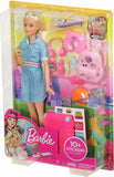 Barbie Travel Doll, Blonde, with Puppy, Opening Suitcase, for 3-7 Year Olds
