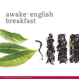 Awake English Breakfast Black Tea Filterbags, Wrapped Tea Bags, Unique Blends, Long Lasting, Pack of 5, 20 Count Per Pack, 1.8 OZ Per Pack