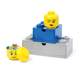 Room Copenhagen, LEGO Storage Head - Stackable Storage Solution, Holds up to 100 Building Bricks - Mini, Winky