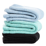 4 Pairs High Performance Men's Wool Socks, Breathable, Lightweight Moisture Wicking Crew Socks as Hiking and Running Socks One Size LK02(Assorted)