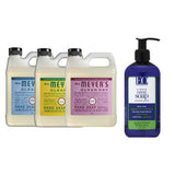 Liquid Hand Soap Refill, 1 Pack Rain water, 1 Pack Honey Suckle, 1 Pack Peony, 33 OZ each include 1, 12 OZ Bottle of Hand Soap Peppermint & Tea Tree