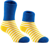 Lian LifeStyle Cute Baby Boy's 4 PairsCotton Crew Socks Comfortable, fancy and Healthy ZM04 Size XS/S/M 0Y-2Y