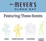 Mrs. Meyer's Clean Day Multi-Surface Everyday Cleaner, Cruelty Free Formula, Bluebell Scent, 16 oz, 5-Pack