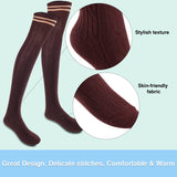 Meso Women's 4 Pairs Pack Truly Beautiful Knee-High Cotton Socks. Soft, Comfortable and Durable Size 6-9 M1023 (Random)