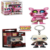 Games:Five Nights at Freddy's Pizza Simulator - Pigpatch Collectible Figure + Keychain: Horror - Jason Voorhees Toy Figure, Pack of 2
