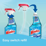 Glass and Window Cleaner Spray Bottle, Bottle Made from 100% Recycled Plastic, Original Blue, 23 fl oz Pack of 4
