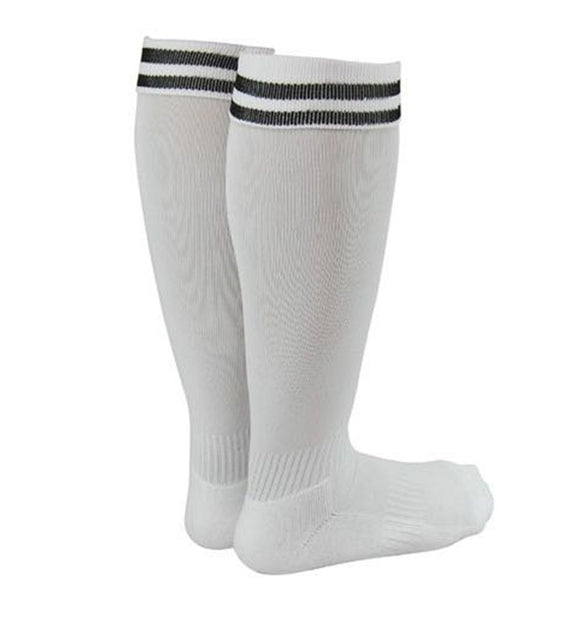 Wonderful Women's 2 Pairs Knee High Sports Socks. Perfect for Fitness, Gym, any Workout or Sport Size L White