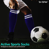 Lian LifeStyle Girls' 1 Pair Knee Length Sports Socks for Baseball/Soccer/Lacrosse XL003