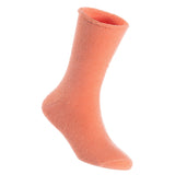 Men's 3 Pairs High Performance Wool Crew Socks, Moisture Wicking, Perfect for Athletic Biking on Winter & Cold Weather LK0602 Size 6-9 (Orange)