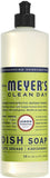 Mrs. Meyers Clean Day Liquid Dish Soap, 1 Pack Basil, 1 Pack Lemon Verbena, 1 Pack Lavender, 1 Pack Rosemary, 16 OZ each