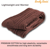 Women's 3 Pairs Thigh High Cotton Socks JM1025 Size 6-9