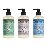 Liquid Hand Soap, 1 Pack Basil, 1 Pack Lavender, 1 Pack Rain Water, 12.5 OZ each