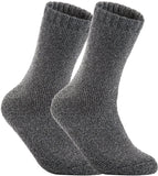 Lian LifeStyle Men's 5 Pairs Wool Socks Plain Size 8-10
