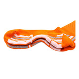 1 Pair Wonderful Women's Knee High Sports Socks. Perfect for Fitness, Gym and Any Workout or Sport Size 6-9 MS1604004 (Orange w/ White Strip)