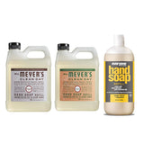 Mrs. Meyers Clean Day Liquid Hand Soap Refill, 1 Pack Lavender, 1 Pack Geranium, 33 OZ each include 1 12.75 OZ Bottle of Hand Soap Meyer Lemon