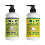Mrs. Meyers Clean Day Hand Lotion, 1 Pack Lemon Verbena, 1 Pack Honeysuckle, 12 OZ each