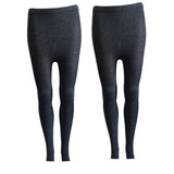 Lian LifeStyle Women's 2 Pairs Fashion Stretch Legging One Size