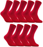 Lian LifeStyle Ultralight Men's 9 Pairs Breathable Wool Crew Socks Size 6-9