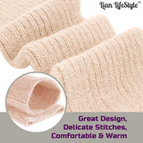 Lian LifeStyle Women's 2 Pairs Knee High Wool Socks LWFS05 Size 6-9