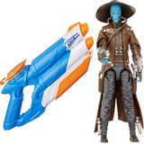 Super Soaker Twin Tide + The Black Series Cad Bane Toy 6-Inch Scale The Clone Wars Collectible Action Figure, Pack of 2