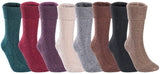 Lian LifeStyle Perfect Fit Women's Wool Crew Socks L1860 Size 6-9