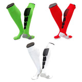 Lian LifeStyle Gorgeous Women's  2 3 Pair Long Athletic Football Soccer Socks Sport Tube Socks M XL0032-(Green, RED, White)