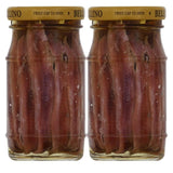 Anchovy Fillets in Pure Olive Oil, Highest Quality, Sugar Free, Salt Added, No Hydrogenated Fats or High Fructose, Gluten Free, Fair Trade, Non-GMO, No Sugar, Alcohol or Soy, Pack of 2, 4.25 OZ Per Pack