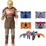 The Black Series The Armorer Toy 6-Inch Scale The Mandalorian Collectible Action Figure + Transformers Micromaster WFC-GS10 1.5-inch Soundwave Spy Patrol (3rd Unit 4-Pack), Pack of 2